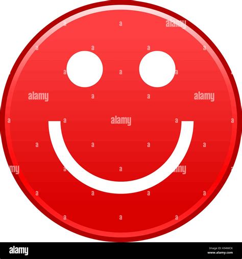 Red smiley smiling face Stock Vector Images - Alamy