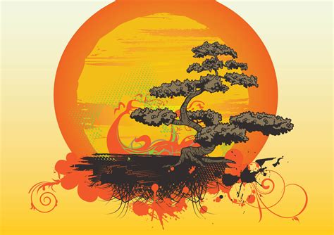 Bonsai Tree Vector Vector Art & Graphics | freevector.com