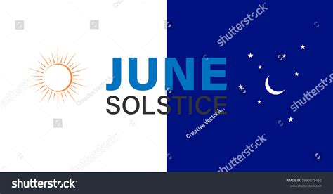 Illustration June Solstice Which Falls On Stock Vector (Royalty Free ...