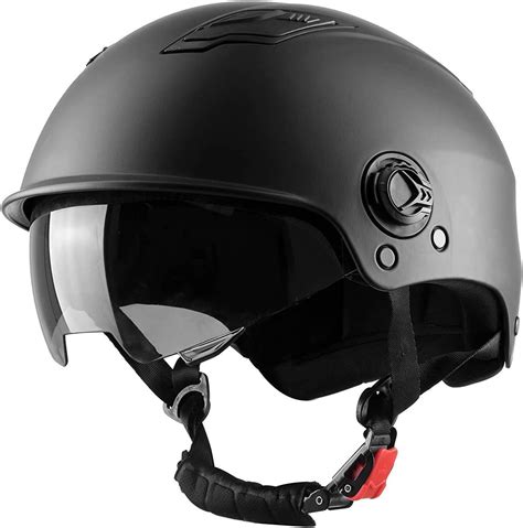 Westt Escape - Electric Scooter Helmet with Visor - Matte Black Multipurpose Helmet for ...