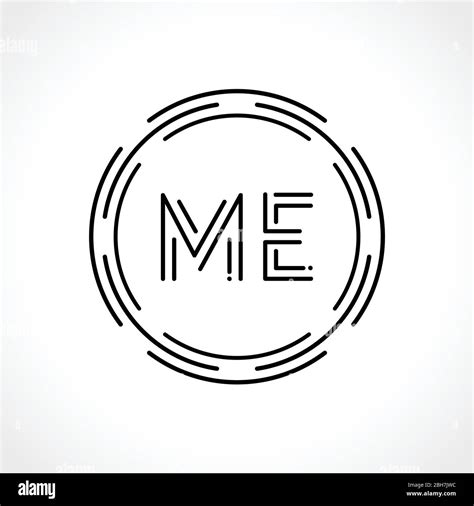 Initial ME letter Logo Design vector Template. Abstract Letter ME logo Design Stock Vector Image ...