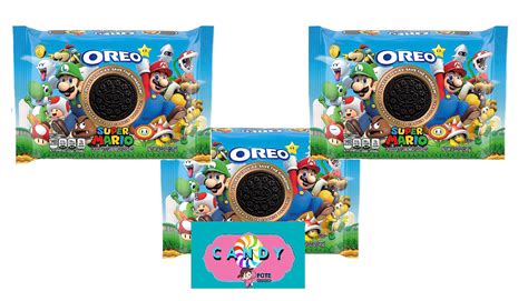 Buy OREO Super Mario Oreos Chocolate Sandwich Cookies Limited Edition 12.2 oz (345g), Pack Of 3 ...