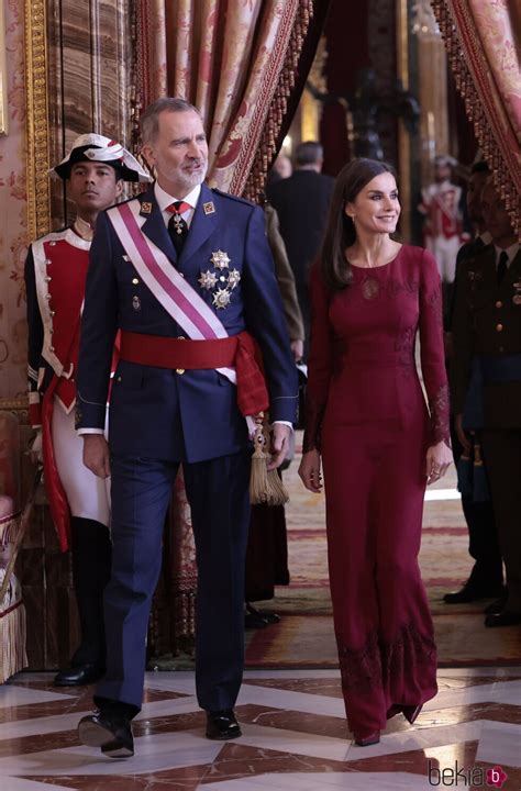 El Rey Felipe VI y la Reina Letizia durante la Pascua Militar 2023 - Los actos oficiales de los ...