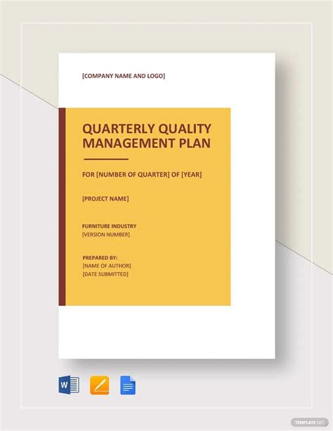 FREE Quality Management Plan PDF - Template Download | Template.net