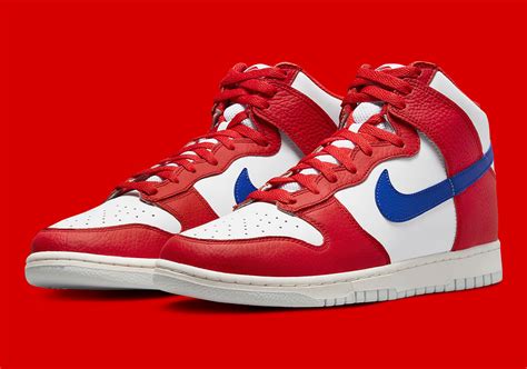 Nike Dunk High Red White Blue DX2661-100 Release Date | SneakerNews.com