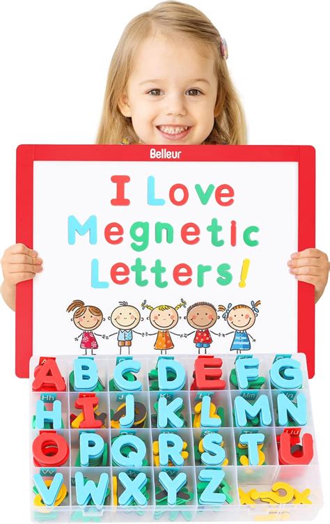 Magnetic Letters and Numbers, 234 Pcs Magnetic Letters with Wooden ...