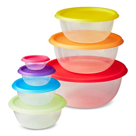 Mainstays Round Food Storage Containers with Lids, 14 Pieces - Walmart.com