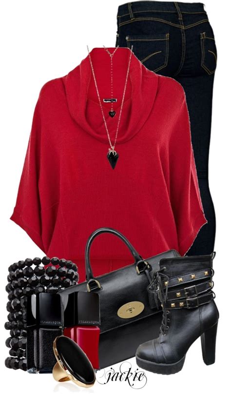 "Red and Black" by jackie22 on Polyvore | Red and black outfits, Fashion, Classy outfits for women