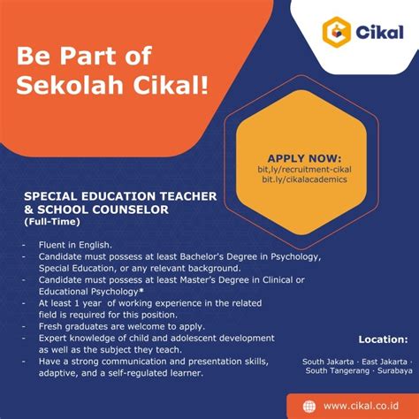 Sekolah Cikal – Career Development Center Universitas Indonesia