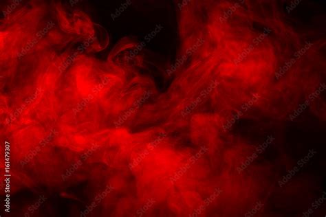 Red smoke texture on a black background Stock Photo | Adobe Stock