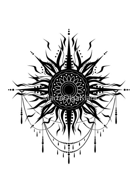 "Boho sun tattoo" by MartaOlgaKlara | Redbubble