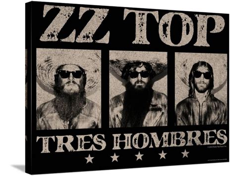 ZZ Top - Tres Hombres, 1973 Stretched Canvas Print Wall Art - Walmart.com - Walmart.com