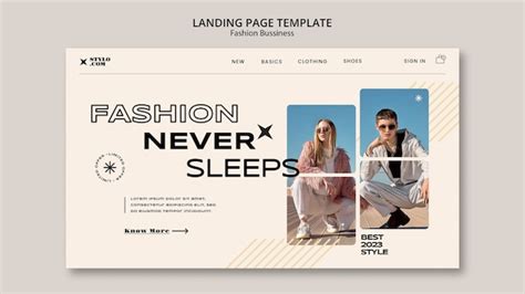 Free PSD | Flat design fashion business template