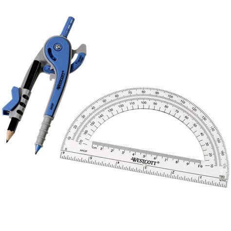 Westcott® Compass & Protractor Set