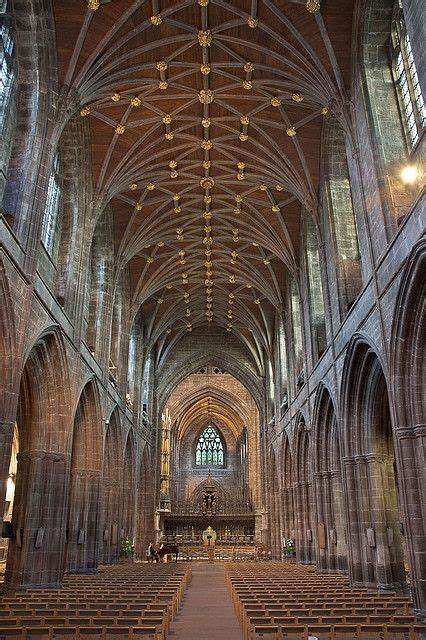 Chester Cathedral - #Gothic England - the lierne vaulting in the nave - begun in 1323, halted by ...