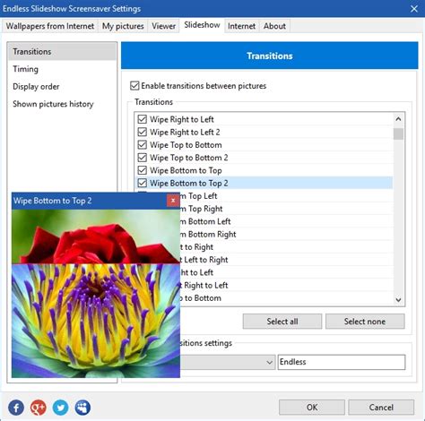 Endless Slideshow Screensaver - free photo screensaver plus wallpaper downloader