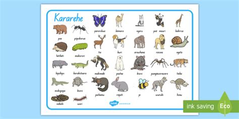 Animals Word Mat