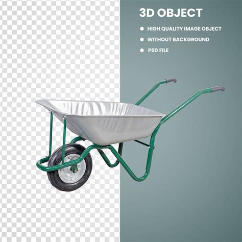 Premium PSD | Concrete mixing drum concrete mixer wheelbarrow