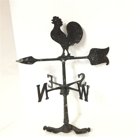 Antique Weathervane Rooster Weather Vane Folk Art Metal - Etsy