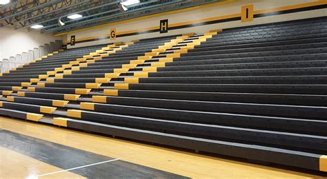 Gymnasium Seating Indoor Bleachers Hussey Seating Company, 55% OFF