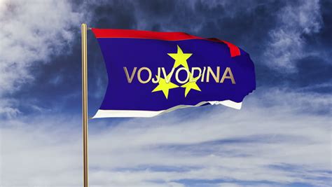 vojvodina flag title waving wind looping Stock Footage Video (100% ...