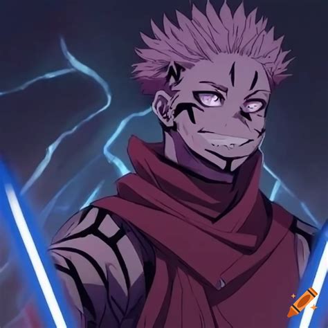 Fan art of sukuna as a dark jedi