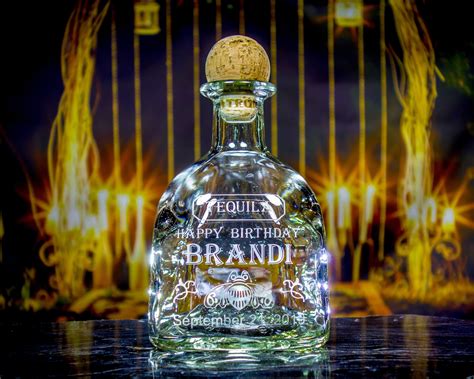 Patron Tequila Custom Engraved & Personalized Bottle Decanter - Etsy in ...