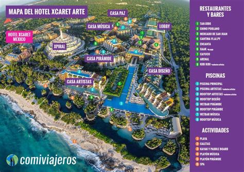 Hotel Xcaret Arte Map