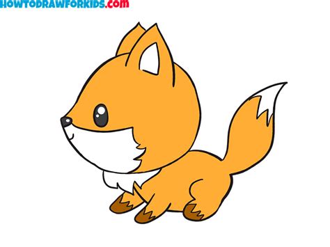 Fox Drawing Easy : Fox Draw Easy Drawing Step | Bodemawasuma