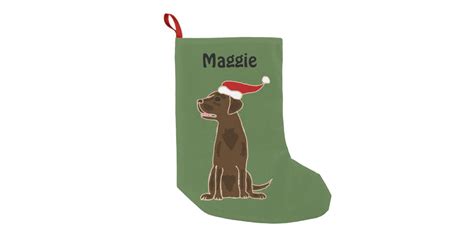 Chocolate Labrador Retriever Christmas Stocking | Zazzle