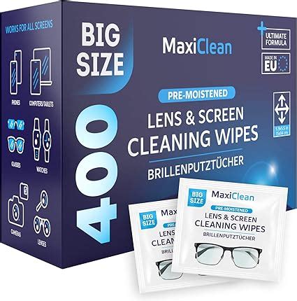 Amazon.com: Glasses Wipes Lens Cleaner - Lens Wipes for Eyeglasses - 400 Pre-moistened ...