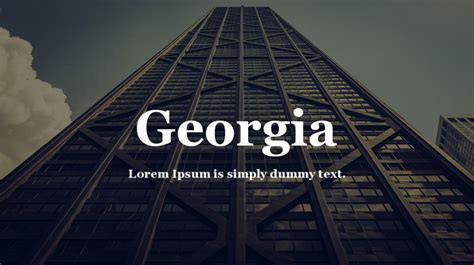 Georgia Font Free Downlaod