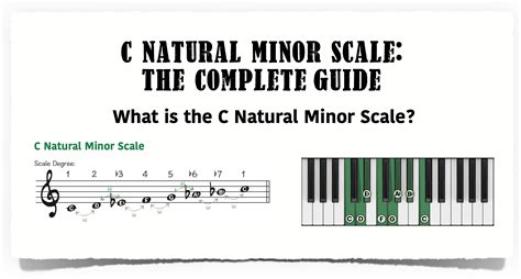 Learn Scales The C Natural Minor Scale – NBKomputer