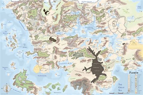 Forgotten Realms World Map - Blank Map