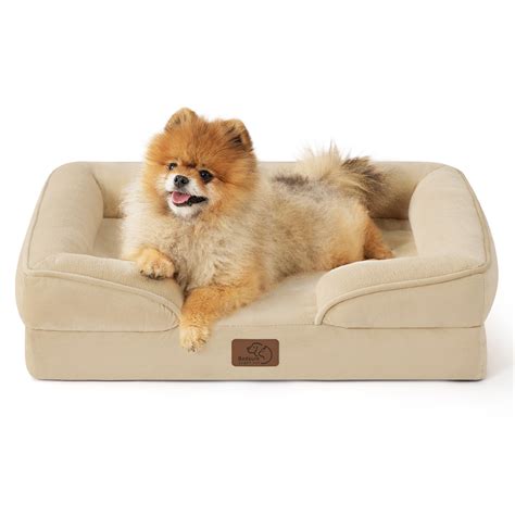 Snapklik.com : Bedsure Small Orthopedic Dog Bed - Washable Bolster Dog Sofa Beds For Small Dogs ...