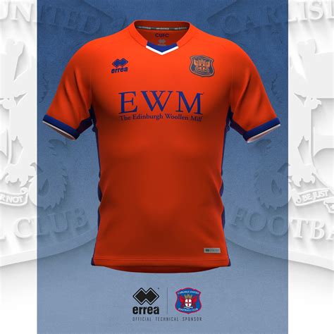 Errea apresenta as novas camisas do Carlisle United - Show de Camisas