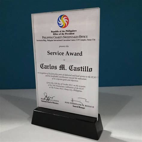 Acrylic Plaque Philippines | Custom Engraved Awards