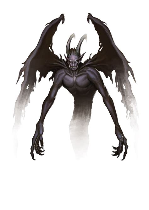 Demon, Shadow (from the fifth edition D&D Monster Manual). Art by ...