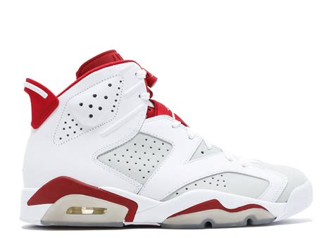 air jordan 6 retro white/gym red-pure platinum