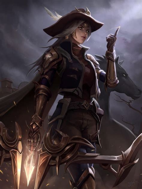 ArtStation - High Noon Ashe Fanart, Jefrey Yonathan | Champions league ...