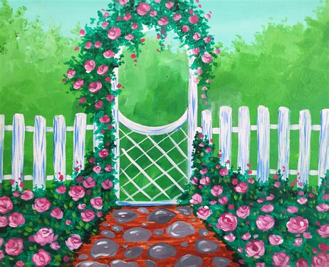 The Rose Garden - Pinot's Palette Painting