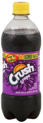 Crush Grape Soda - 20 oz, Nutrition Information | Innit