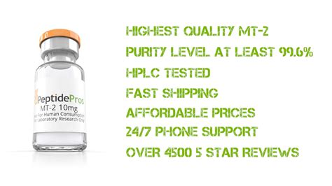 Buy Melanotan 2 ( MT-2 ) | Melanotan 2 Peptide for Sale from Peptide Pros