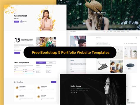 20+ Best Bootstrap 5 Free Creative Portfolio Templates