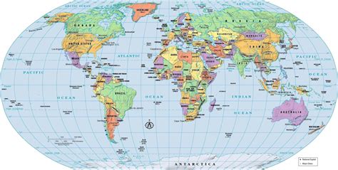 World Map Political Country And Capitals Free Download - High Resolution World Map Google ...