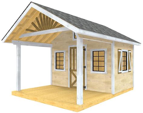 12x16 shed with porch ~ shed kit plans