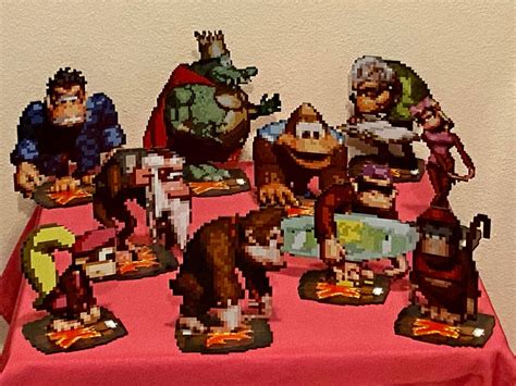 Donkey Kong Country Sprites Super Nintendo Game Inspired - Etsy