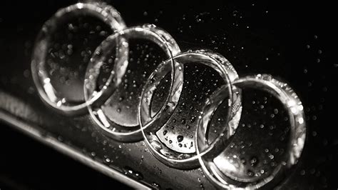 Download Audi Logo in Black & White HD wallpaper for 2560 x 1440 ...