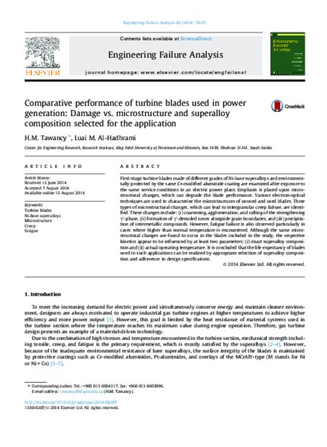 (PDF) Comparative performance of turbine blades used in power ...