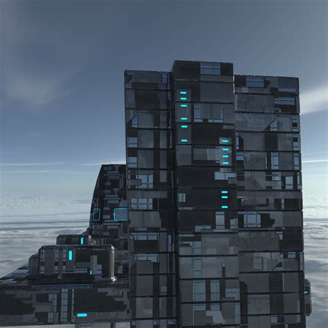 Modular Sci-fi city Structures